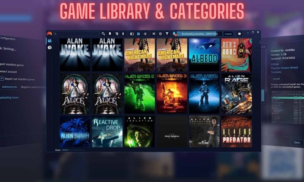 Game Library & Categories